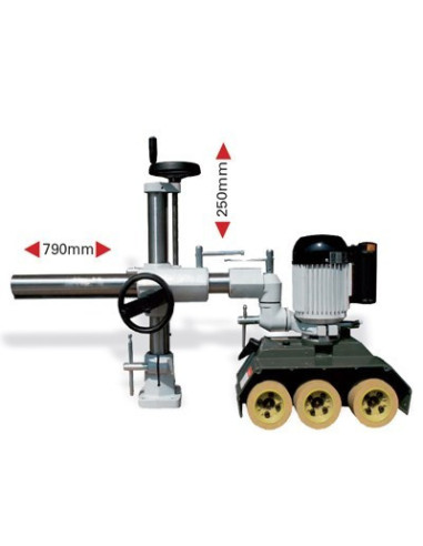 Entraineur à bois 3 rouleaux triphasé bras 1050mm Holzprofi VSHP34L