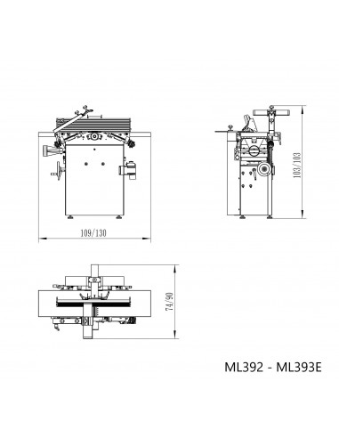 Dégauchisseuse - Raboteuse 250mm monophasée Jean l'ébéniste ML392-MONO