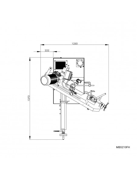 Scie à ruban métal BS210FH-TRI – Déstockage exceptionnel -35%