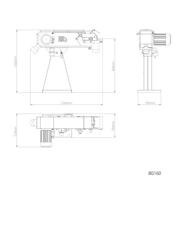 Tank à poncer triphasé BG150