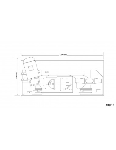 Scie à ruban métal volant 280mm monophasée Metalprofi MB715