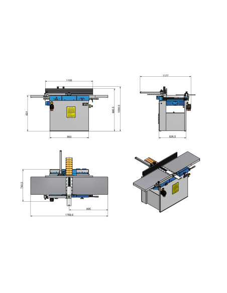 Dégauchisseuse - Raboteuse 410mm monophasée Holzprofi DMA41