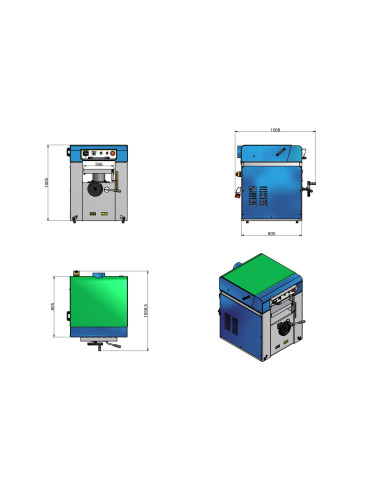 Raboteuse 410mm monophasée Holzprofi DMS41-MONO