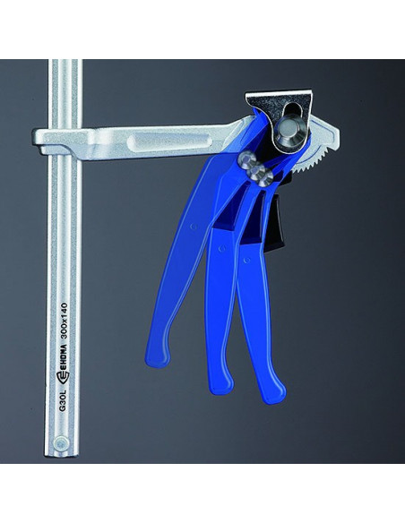 Serre-joint en acier à levier 400x120mm
