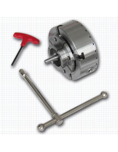 Mandrin tour à bois 4 mors Ø140 mm | Plateau diviseur 24 positions