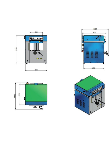 Raboteuse 530mm triphasée Holzprofi DMS53
