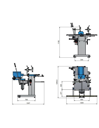 Mortaiseuse horizontale à mèche monophasée Holzprofi LBM200-MONO