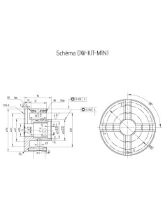 Mandrin tour à bois 4 mors Ø70 mm | Adaptateur M33 2