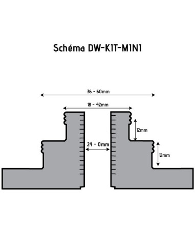 Kit mandrin tour à bois Ø70 mm | Coffret mors et accessoires