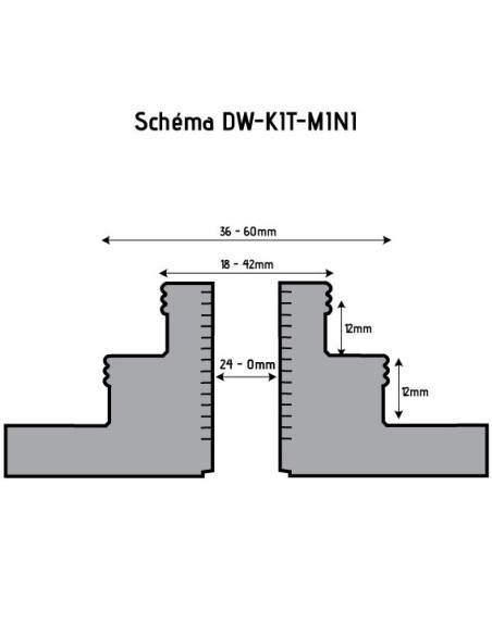 Kit mandrin tour à bois Ø70 mm | Coffret mors et accessoires