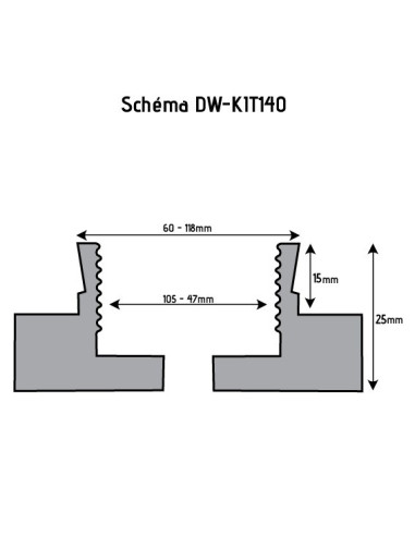 Coffret mandrin 4 mors Ø140 mm | Kit mors tournage bois