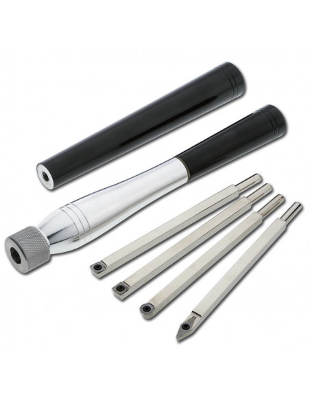 Jeu de gouges carbure tournage bois | 4 outils interchangeables