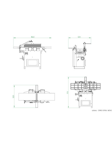 Dégauchisseuse - raboteuse 410mm monophasée Holzprofi maker DR410-SPIRAL-MONO