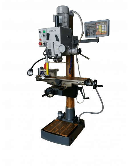 Perceuse/Fraiseuse/Taraudeuse à colonne avec visu numérique et avance automatique - Perçage 40mm - Taraudage M12