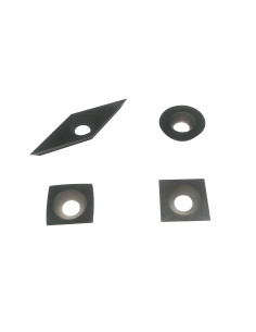 Jeu de plaquettes carbure pour gouges de tournage bois DMS-HM4