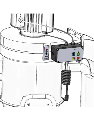 Kit de démarrage monophasé par télécommande pour aspirateur FM-RC-MONO Holzprofi