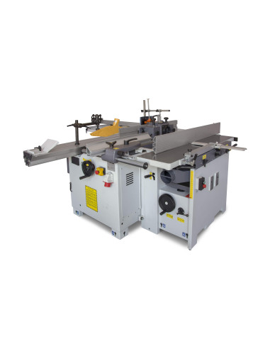 Combinée 5 opérations avec chariot alu ras de lame 320mm triphasée Holzprofi COMB320E-TRI