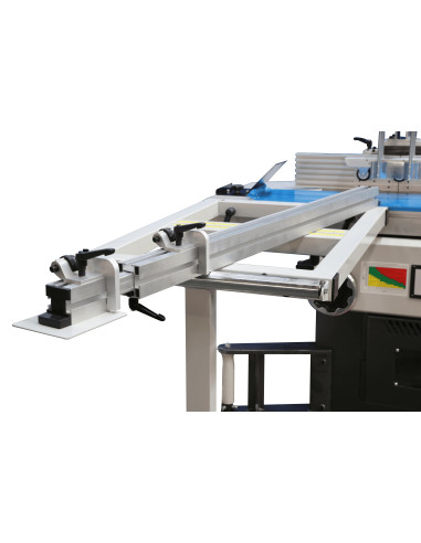 Combinée 5 opérations avec chariot alu ras de lame 410 monophasé Holzprofi maker CB410-SPIRAL-MONO