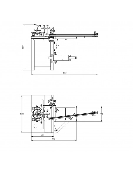 Toupie chariot alu coulissant arbre inclinable triphasée Holzprofi maker TO1000A-TRI