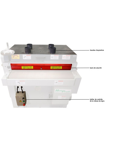 Ponceuse calibreuse bande 940mm / 2 rouleaux / triphasée Holzprofi SPB940