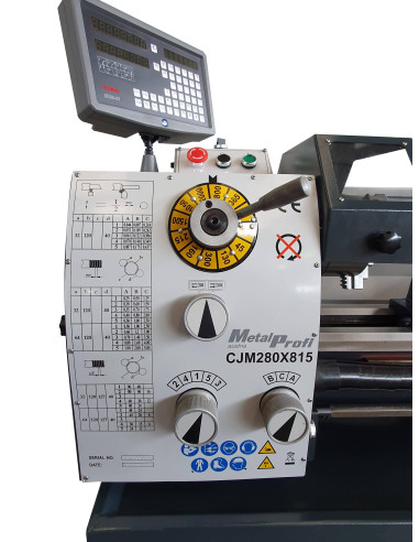 Tour à métaux CJM280/815-MONO – Ø usinable 280 mm – 750 W monophasé