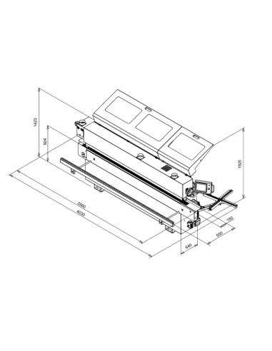 Plaqueuse de chants droits triphasée Holzprofi PLC370P