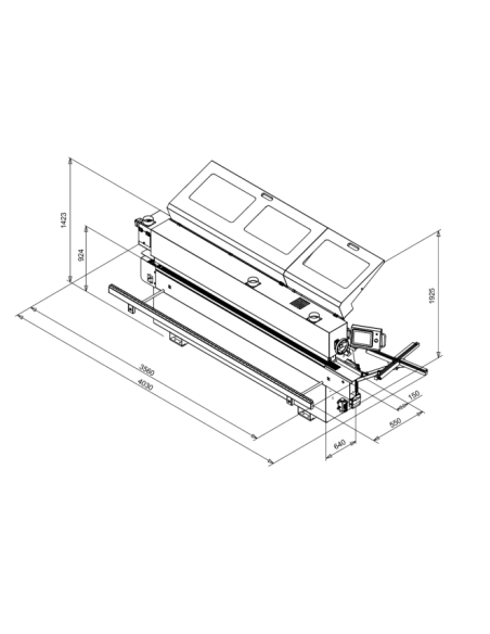 Plaqueuse de chants droits triphasée Holzprofi PLC370P