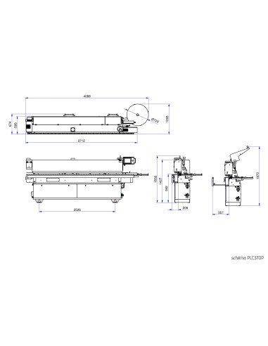 Plaqueuse de chants droits triphasée Holzprofi PLC370P