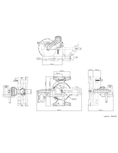 Scie radiale a onglet ø305 Holzprofi BMS305