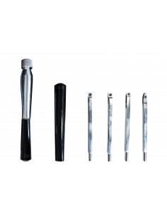 Jeu de gouges carbure tournage bois | 4 outils interchangeables 2