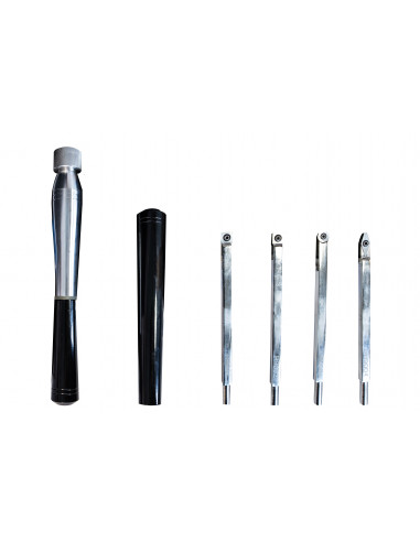 Jeu de gouges carbure tournage bois | 4 outils interchangeables