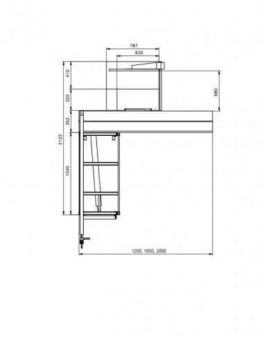 Scie à format 1600mm triphasée Holzprofi FP250-1600L-TRI