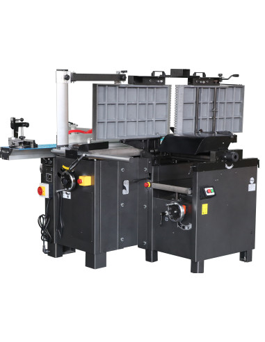 Combinée 5 opérations avec chariot alu ras de lame 310 monophasé Holzprofi maker CB310-SPIRAL-MONO