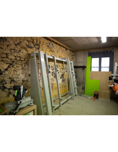 Cadreuse à serrage mécanique avec presse à cadre Holzprofi CAD3000M