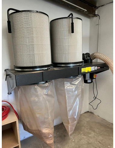 Aspirateur mobile 2 cuves Holzprofi maker FM300G-MONO