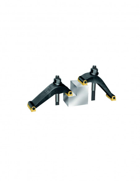 Jeu de 2 brides de serrage ajustables en continu M10 MetalProfi