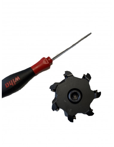 Tourteau de finition à plaquettes Ø80 Z7 MétalProfi