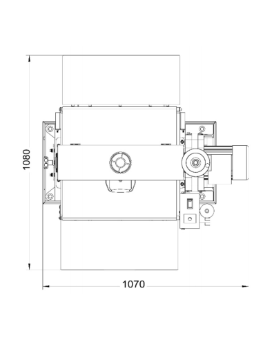 Ponceuse / brosseuse 560mm / 1 rouleau monophasée Holzprofi maker PB561