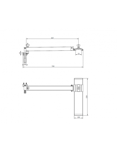 Protecteur long pour dégauchisseuse 410mm Holzprofi