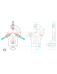 Lunette fixe pour tour métaux WM180V - WM180-LUF 2
