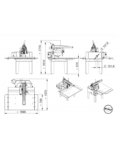 Scie radiale 125mm Holzprofi RAS125