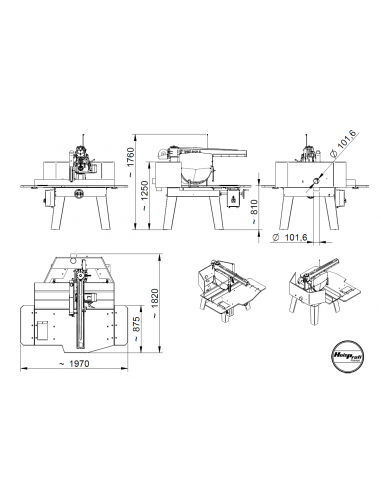 Scie radiale 200mm Holzprofi RAS200