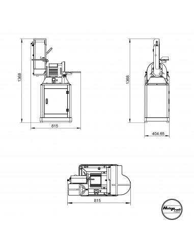 Ponceuse à bande et à disque combinée Holzprofi Maker PCO305
