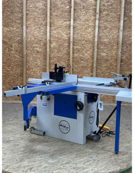 Combiné 2 opérations toupie-scie chariot alu ras de lame monophasé Holzprofi Starter TS1600