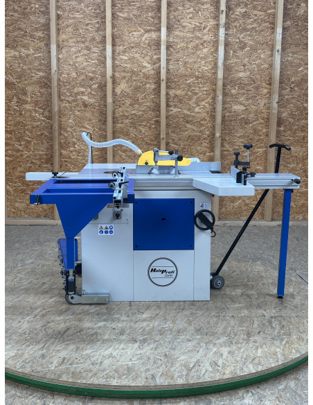 Combiné 2 opérations toupie-scie chariot alu ras de lame monophasé Holzprofi Starter TS1600