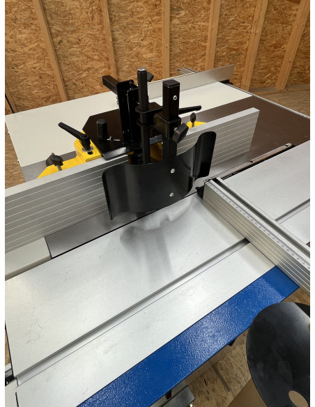 Combiné 2 opérations toupie-scie chariot alu ras de lame monophasé Holzprofi Starter TS1600