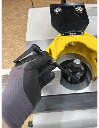 Combiné 2 opérations toupie-scie chariot alu ras de lame monophasé Holzprofi Starter TS1600