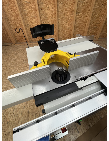 Combiné 2 opérations toupie-scie chariot alu ras de lame monophasé Holzprofi Starter TS1600