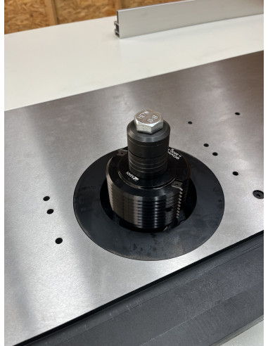 Combiné 2 opérations toupie-scie chariot alu ras de lame monophasé Holzprofi Starter TS1600