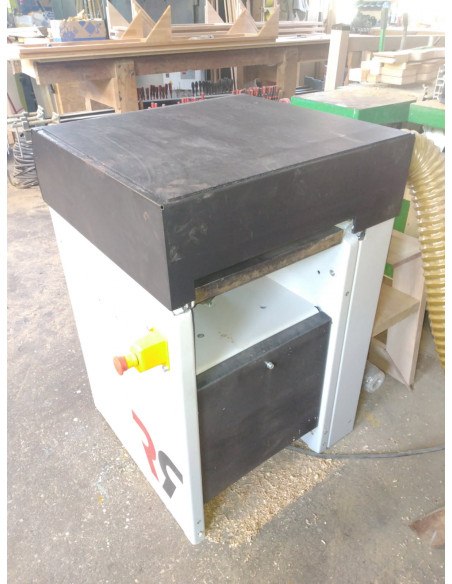 Combinée bois SICAR d’occasion 380V/220V avec chariot à format, aspirateur et entraîneur – Excellent état